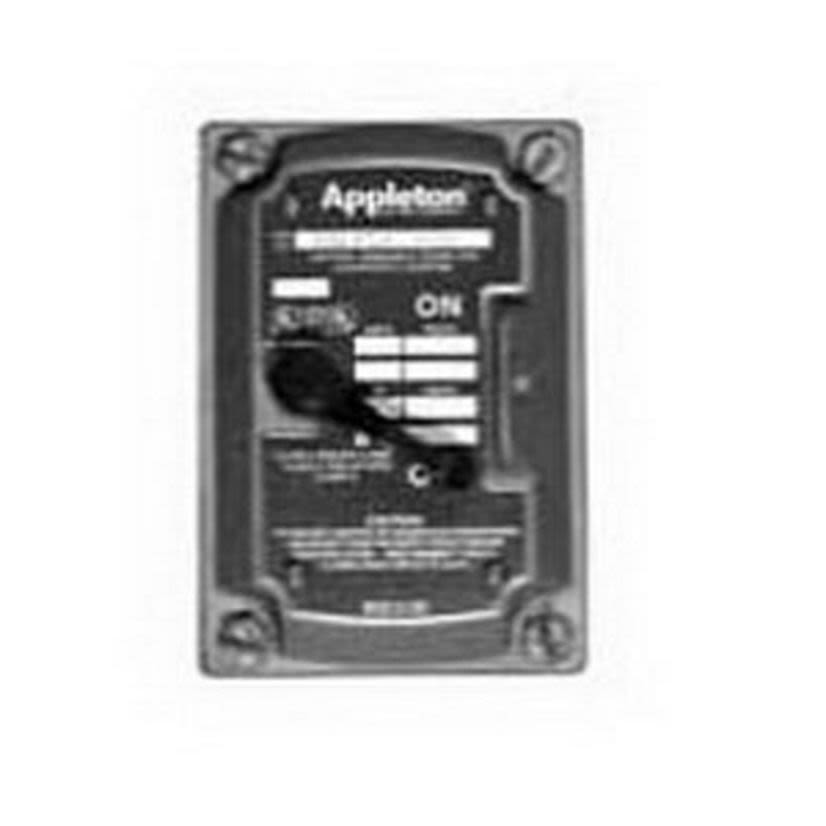 Appleton Contender EDSF32Q Sealed Tumbler Switch Control Station, 120/277 V AC, 30 A, NEMA 3/7CD/9EFG NEMA Rating